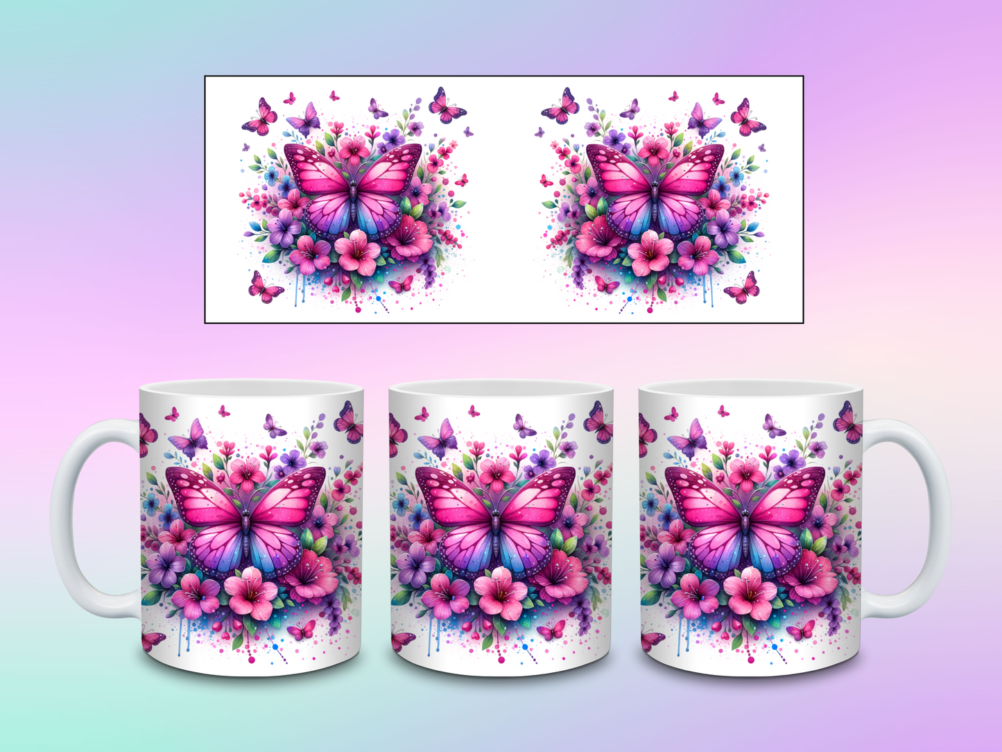 TAZAS DE MARIPOSA