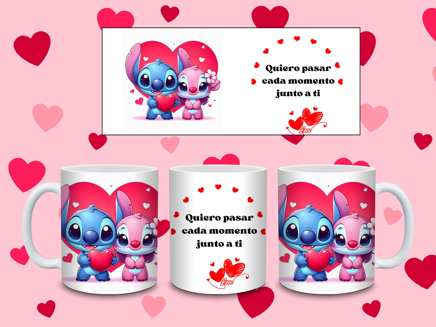 TAZAS DE STITCH Y ANGELA