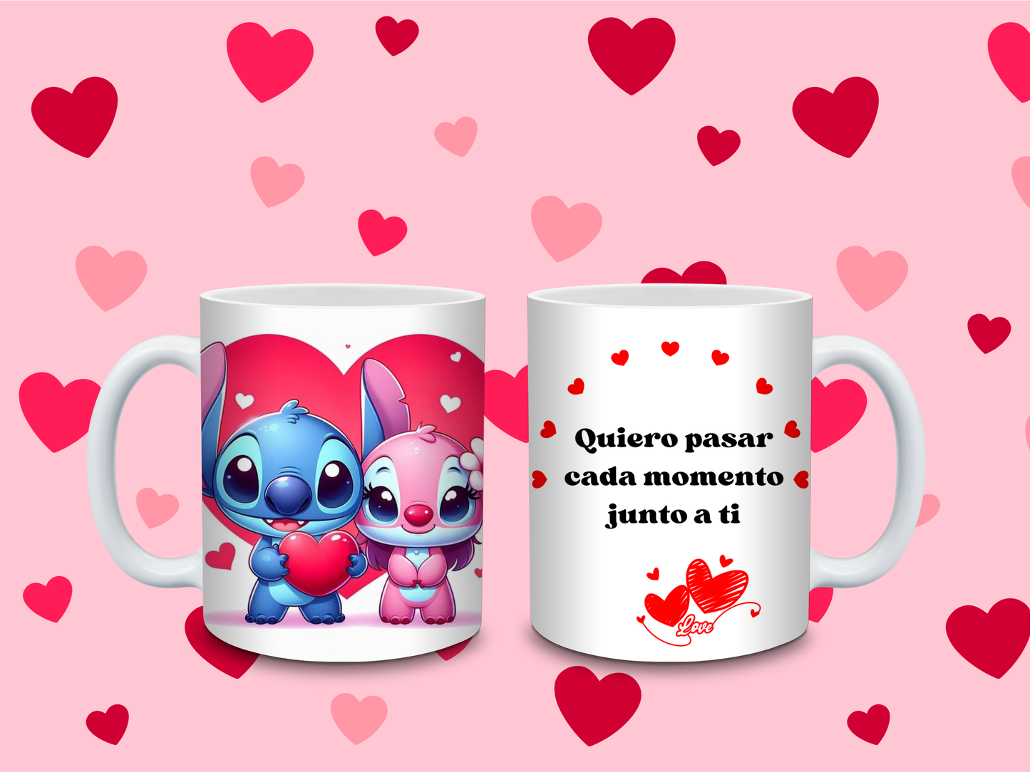 TAZAS DE STITCH Y ANGELA