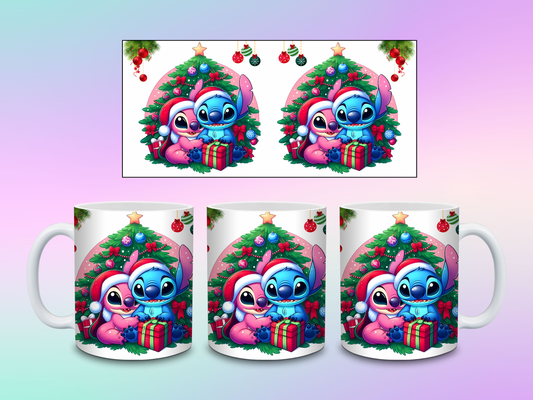 TAZAS DE STITCH NAVIDEÑAS