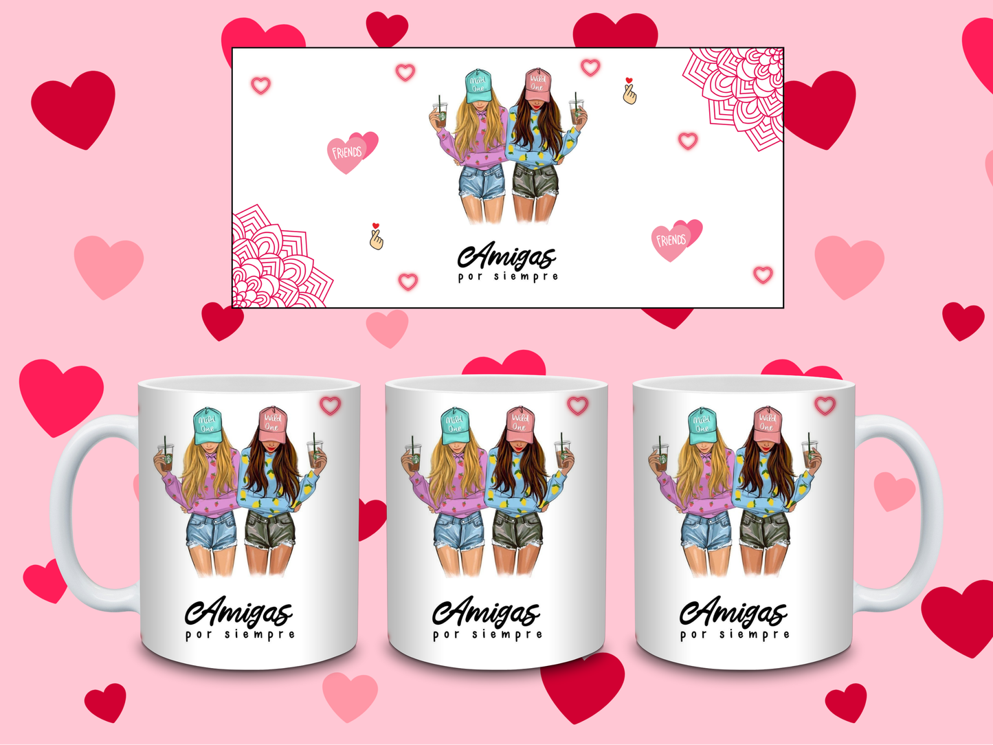 Tazas de amistad