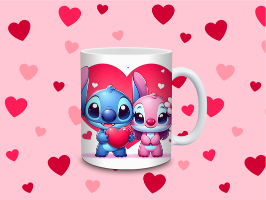 TAZAS DE STITCH Y ANGELA