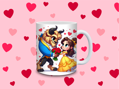 TAZAS DE LA BELLA Y LA BESTIA
