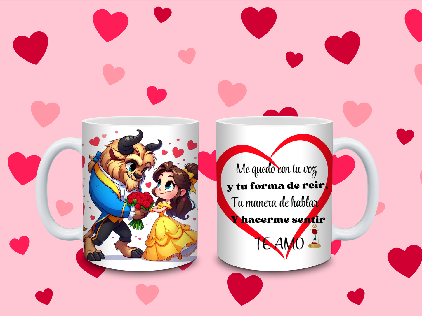 TAZAS DE LA BELLA Y LA BESTIA